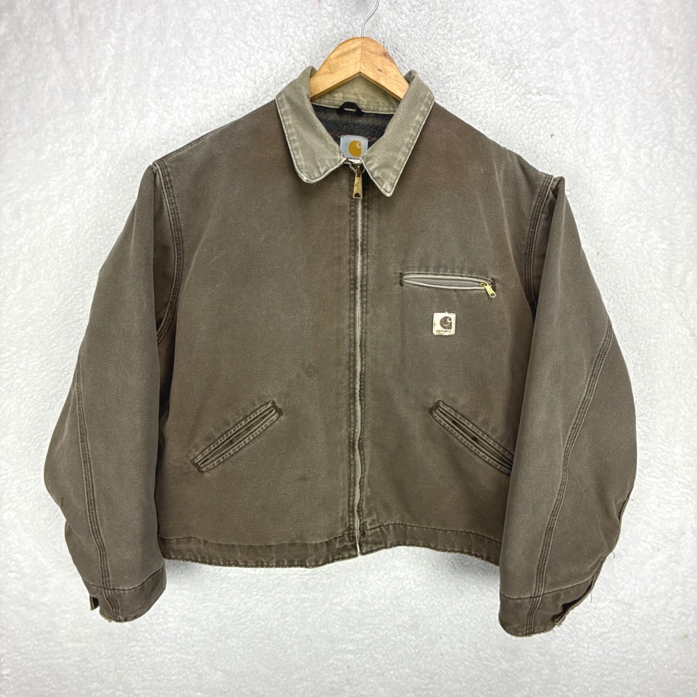 Carhartt Detroit Jacket Blanket Lined Mens‎ 2XL J97 CHT Chestnut Brown